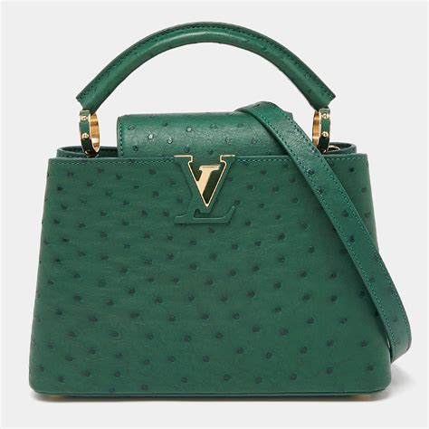 louis vuitton green|louis vuitton capucines green.